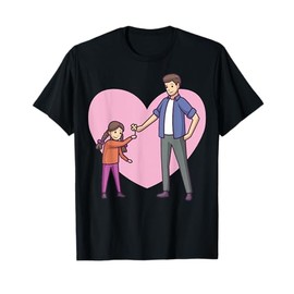 Cartoon Characters In Love Cute Parent And Child T-Shirt