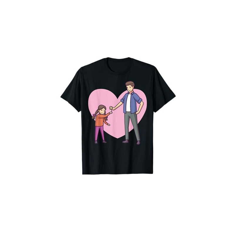Cartoon Characters In Love Cute Parent And Child T-Shirt