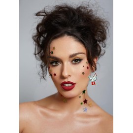 Christmas Earrings for Women,Cute Colorful Animal Chicken Turkey Boots Christmas Hat Acrylic Dangle Drop Earrings Holiday Costume Party Earrings Jewelry (C)