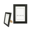Picture Frame 20 x 25 cm Black Wood with Stand
