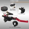 Motorcycle Brake Clutch Pump Lever with Hydraulic Master Cylinder Reservoir