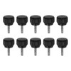 sourcing map 10pcs Knurled Clamping Knobs Thumb Screws M3 x