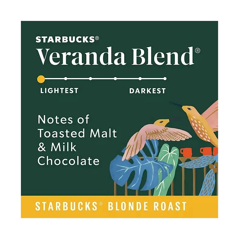 Starbucks Blonde Roast K-Cup Coffee Pods, Veranda Blend, 72 ct.