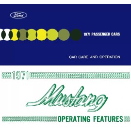 1971 Mustang Owner's Manual (includes Operating Features Supplement) - COLOR