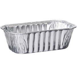 PLASTICPRO [1 Lb 10 Pack Disposable Loaf Pans Aluminum Tin Foil Meal Prep Bakeware - Cookware Perfect for Baking Cakes, Bread, Meatloaf, Lasagna 1 Pound 6'' X 3.75'' X 2''