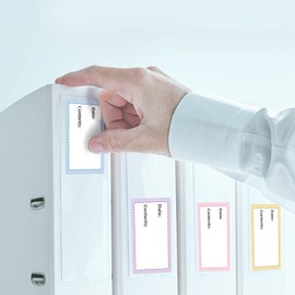 Food Freezer Storage Labels Roll 2 x 1.2 Inch Colored Self-Adhesive Fridge Date Name Stickers Waterproof Revmoable 250 PCS