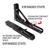 Black Folding Shelf Brackets Max. Load 220 lb, Heavy Duty