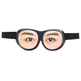 Milisten Silk Mask Sleeping Mask Mask Polyester Blindfold Funny 3D Eye Mask Flexible Elastic Straps for Men Women Travel Office Sleeping (Style A) Funky Glasses Travel Storage Bag