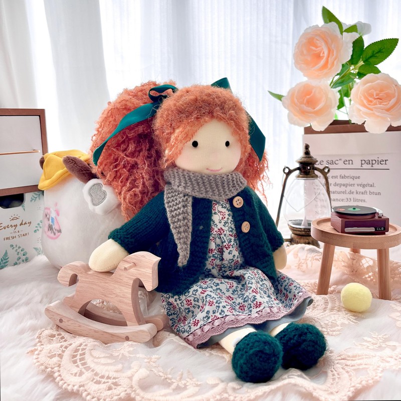BlissfulPixie Handmade Waldorf Doll- Diana 12", Soft Girl Rag Doll