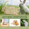 Sukh 3 PCS Rabbit Grass Mats - Hay Woven Bunny