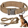 Tactical Dog Collar and Leash Set Adjustable Nylon Military Dog