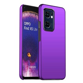 GAPlus OPPO Find X5 Lite/ Reno7 5G Case Ultra Slim Thin Armour Hard Case Matte Rubberized Cover For OPPO Find X5 Lite (Purple)