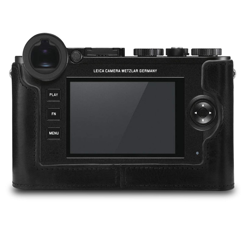 MegaGear Ever Ready Echtleder Kamera-Halbtasche mit Trageriemen für Leica CL
