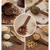 2 PCS Coffee Scoop, Natural Wooden Tablespoon Measuring Spoon (15ml)