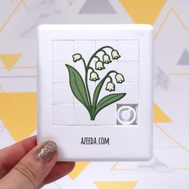 Azeeda 'Lily of the Valley Flower' Sliding Puzzle (PZ00038413)