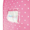 HANGERWORLD Single Pink Polka Dot Breathable Garment Coat Cover Bag-for