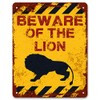 Print Crafted - Beware Of The Lion | Vintage Metal