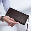 AdiStylinno Mens Wallet, Multifuction Credit Card Holder Long PU Leather