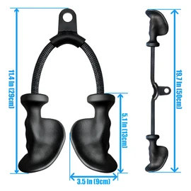 Ergonomic Tricep Rope Pulldown Attachment, Upgraded Triceps Rope Cable Attachments for Gym, LAT PullDown Bar for Cable Machine, Tricep LAT Pulldown Attachments Workout Cable Attachments (Hand ROPE-01)