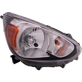 HEADLIGHTSDEPOT Headlight Compatible With Mitsubishi Mirage 2014-2020 Hatchback Right Side Halogen Headlamp