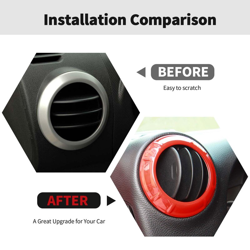 RT-TCZ Center Console Air Conditioner Vent Trim Cover Interior Accessories
