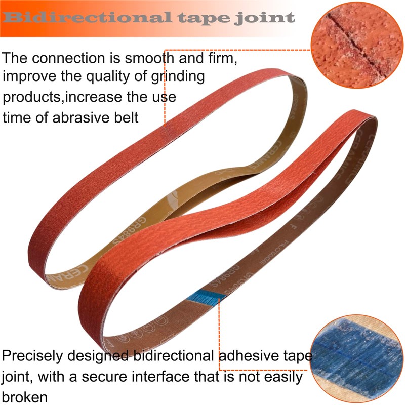 Tonmp 12 Pack 1 x 30 Inch Metal Grinding Ceramic