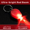 RaySoar 6 Pack Ultra Bright Red LED Keychain Flashlight, Mini