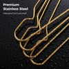 Gold Metal Hangers for Clothes - 30 Pcs Stainless Steel