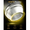 MIKKUPPA M14x1.5 Lug Nuts - One-Piece Chrome OEM Factory Style