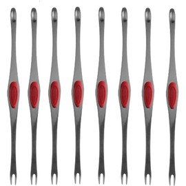 Maine Man Seafood Picks, 18/8 Stainless Steel and Silicone, Set of 8