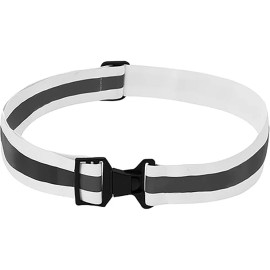 High Visibility Night Safety Running Gear Adjustable Reflective Strap for Running Walking CyclingPacking: 1-piece, Material: Polyester, Size: Adjustable, Color: White, Model Number: AS1-002
