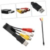 Gadpiparty 1Pair Male to Female Av Cable Set High Speed