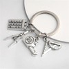 INSTITIZER Ruler Compass Math keychain Teacher Student KeyChain Teacher's Day
