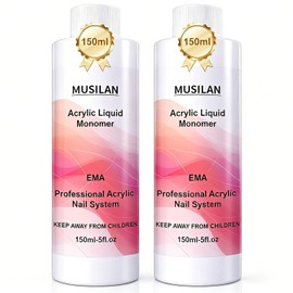 MUSILAN Acrylic Monomer for Nails 300 ml Professional Acrylic Monomer for Nails Compatible with Acrylic Powder Systems Kit for Beginners Extension Drying