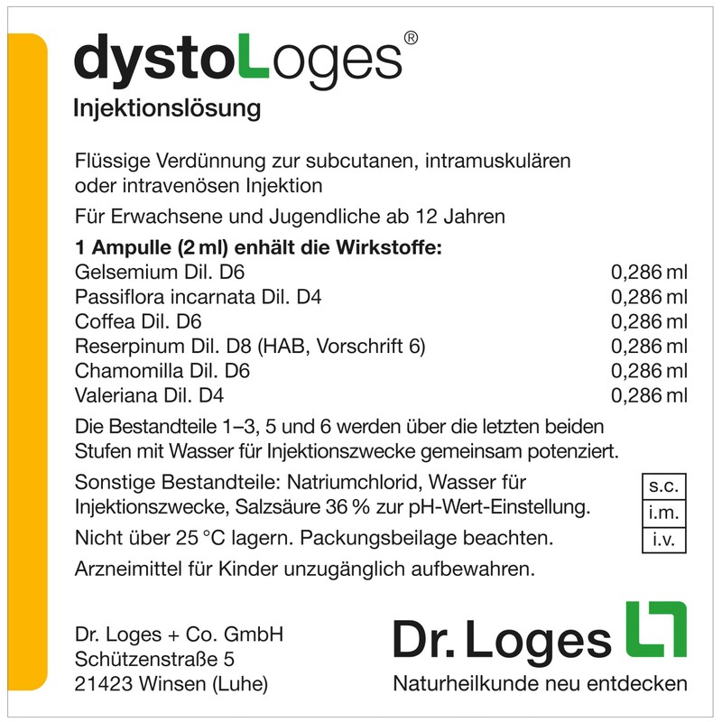 DYSTOLOGES Solution for Injection Ampoules 50 x 2 ml