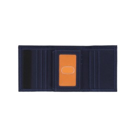 Timberland PRO Cordura - portafolios triple de nailon RFID para hombre con ventana de identificación, Navy (Reflective), 4.5 x 1 x 3 in, Cordura - portafolios triple de nailon RFID con ventana de identificación
