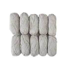 Knit Picks Wool of The Andes Worsted Weight Gray 100% Wool Yarn (10 Balls - Dove Heather)