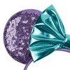 Stylish Mouse Ears Bow Headbands, Glitter Hairbands for Women Girls