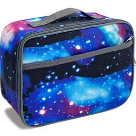 Kulle Lunch Box,Insulated Lunch Bags for Women/Men,Washable and reusable lunch boxes for School Girls & Boys, Work, Picnic or Travel(Space)