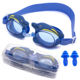Soarea Kids Swim Goggles for Toddler Children Youth Anti Fog Swimming Goggles No Leaking Kids Goggles for Boys Girls Age 3-12 (Blue)