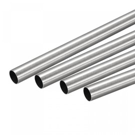 sourcing map 304 Stainless Steel Round Tube 15mm OD 0.5mm Wall Thickness 300mm Length 4 Pcs