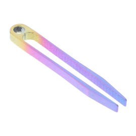 SHINEOFI Mini Titanium Keychain Tweezers Lightweight Tool for Camping Travel Outdoor Activities Magnetic Non Corrosive Precision Gadget for present Giving and Daily