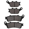 SOLLON Front and Rear Brake Pads for Kawasaki EN650 EN