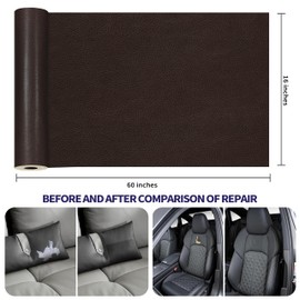Besezx Leather Repair Patch Tape Kit, Self Adhesive Leather Repair for Furniture, Couch, Sofa, Car Seats,Office Chair,Vinyl Repair Kit.60inx16in