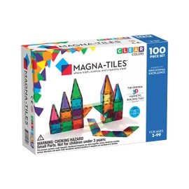 Magna-Tiles Clear Colors 100 Piece Set