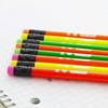 BAZIC Wood Pencil Neon Pencils, Latex Free Eraser, Unsharpened Rewards