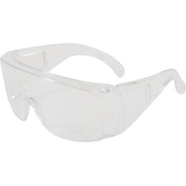 The Scout 250-99-0980 OTG Rimless Safety Glasses with Clear Temple and Clear Lens