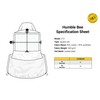 Humble Bee 212 Polycotton Beekeeping Veil with Square Hat
