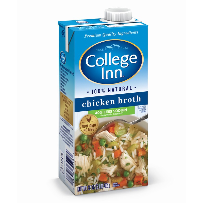 College Inn 40% Lower Sodium Chicken Broth in Aseptic Carton,