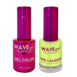WAVEGEL Soak-Off Gel & Nail Lacquer Matching Duo Set - Princess Collection - #51 Tiana I 0.5 Oz